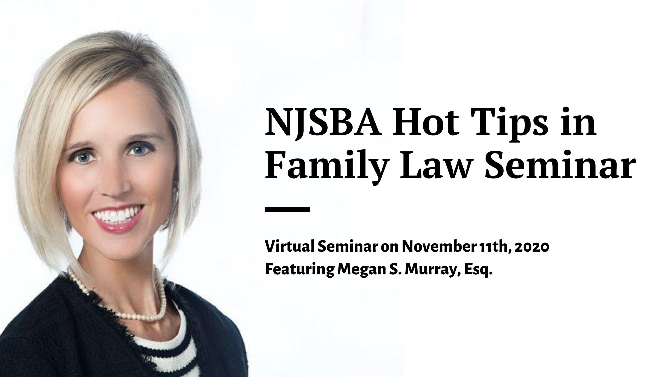 NJSBA Hot Tips in Family Law Seminar